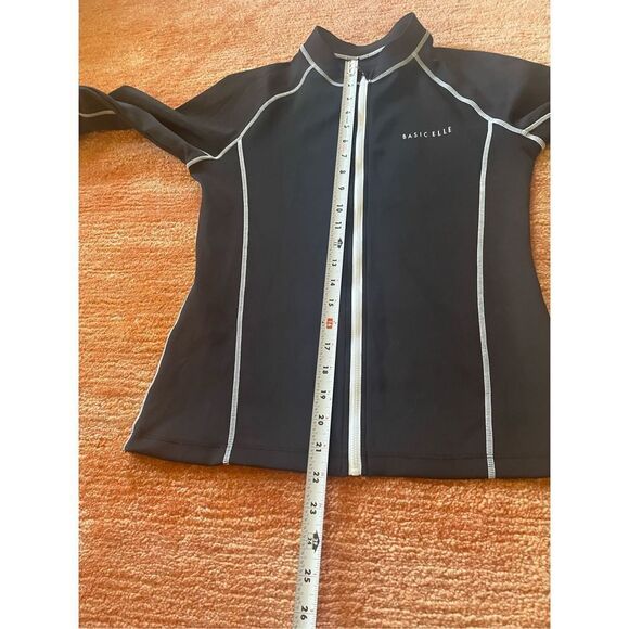 BASIC ELLE Beach House Sport Women Zip Front UV +50 Long Sleeve Track Jacket - Picture 5 of 7
